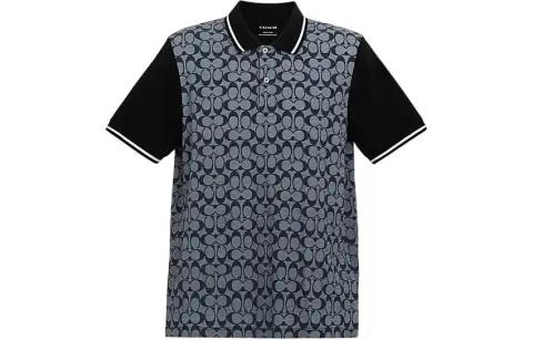 COACH SS24 Polo Shirt Men's Gray
