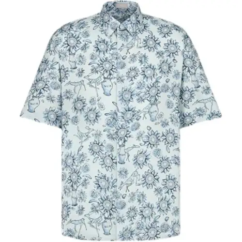 DIOR SS25 Summer Men's Clothing Collection Shirt Men's Gray