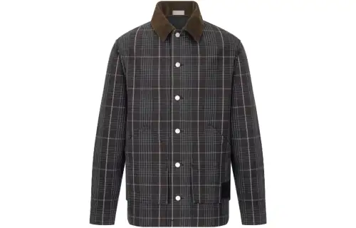 Dior Checked Long-Sleeved Jacket
