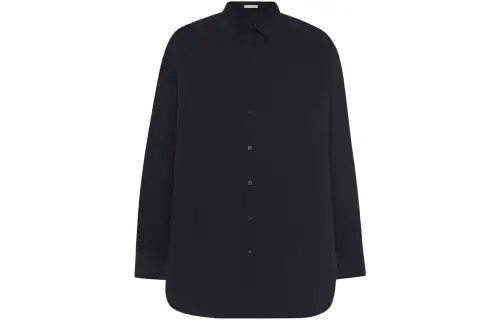 THE ROW Shirts Men's Black Lapel Moderate Other