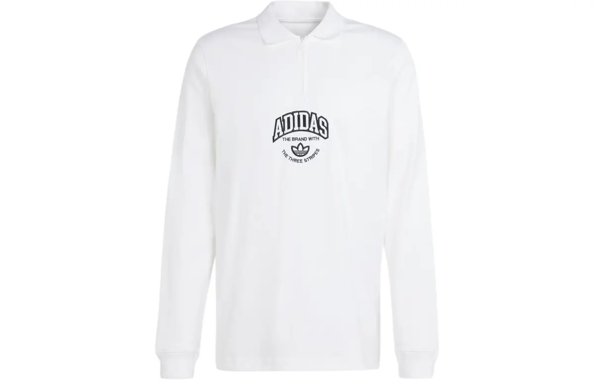 Adidas Originals Vrct Long Sleeve Polo Shirt Polo Shirt Men's White