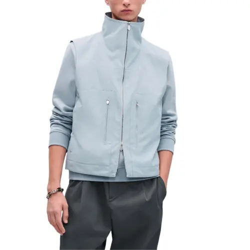 HERMES SS25 Tank Top Men's Light Blue