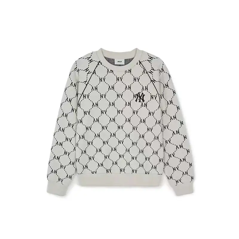 MLB New York Yankees Sweatshirt Unisex Dark Cream