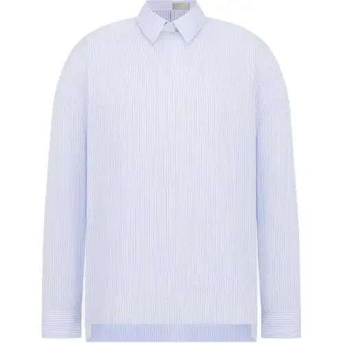 DIOR Shirts Men's Light Blue Lapel Moderate Other