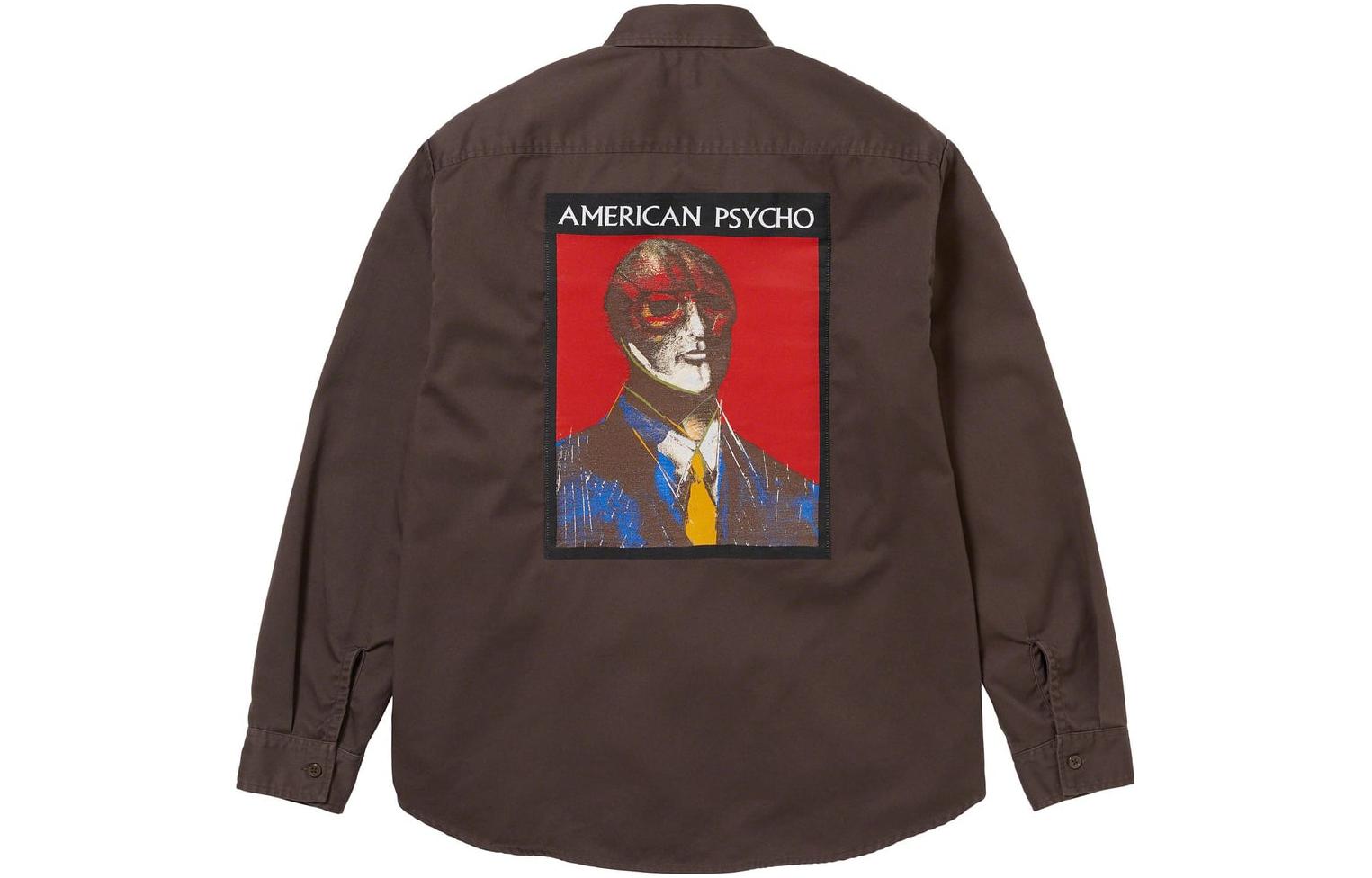 Рубашка Supreme Supreme x FW23 FW23 WEEK5 AMERICAN PSYCHO WORK SHIRT (черная)