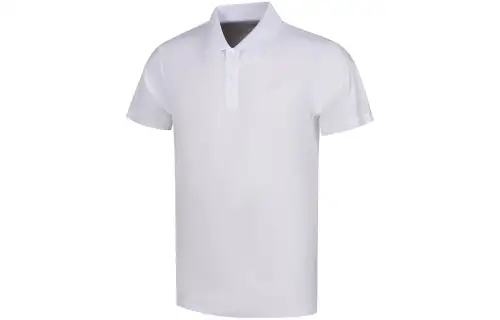 ASICS Polo Shirts Men's White Polo Collar Moderate Other