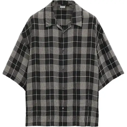 LOEWE Short Sleeved Checked Shirt