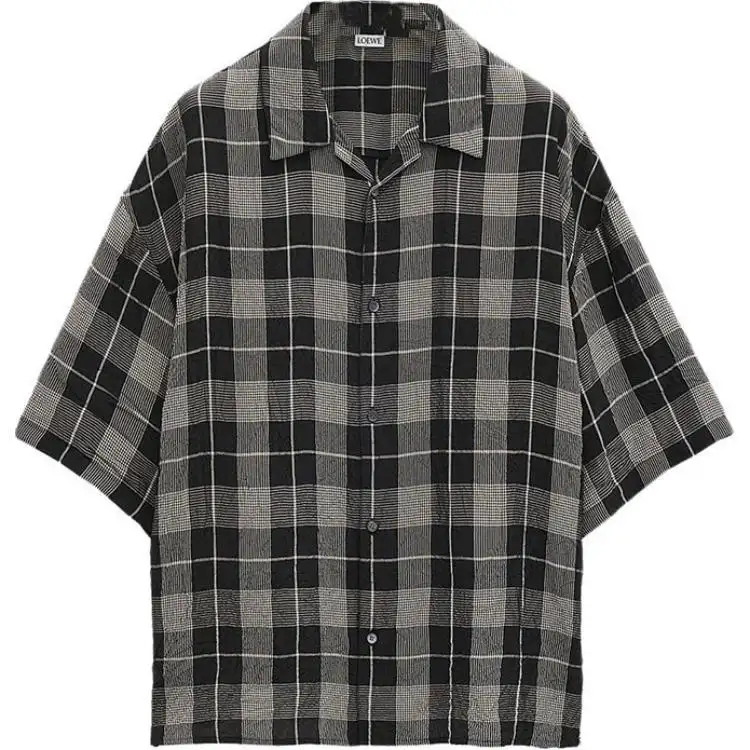 LOEWE Short Sleeved Checked Shirt