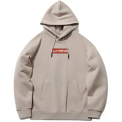 Li Ning Sports Fashion Collection Letter Hooded Comfortable And Breathable Fleece Lined Thermal Loose Fit Sweatshirt