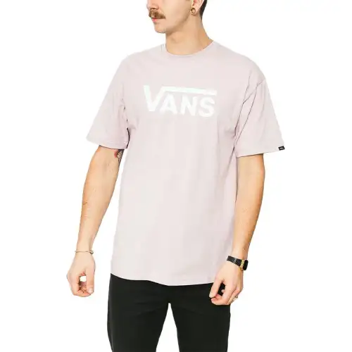 Vans Drop Shoulder Sleeve T Shirt Men's Pink