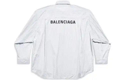 Balenciaga Shirt Loose Fit Men's Gray
