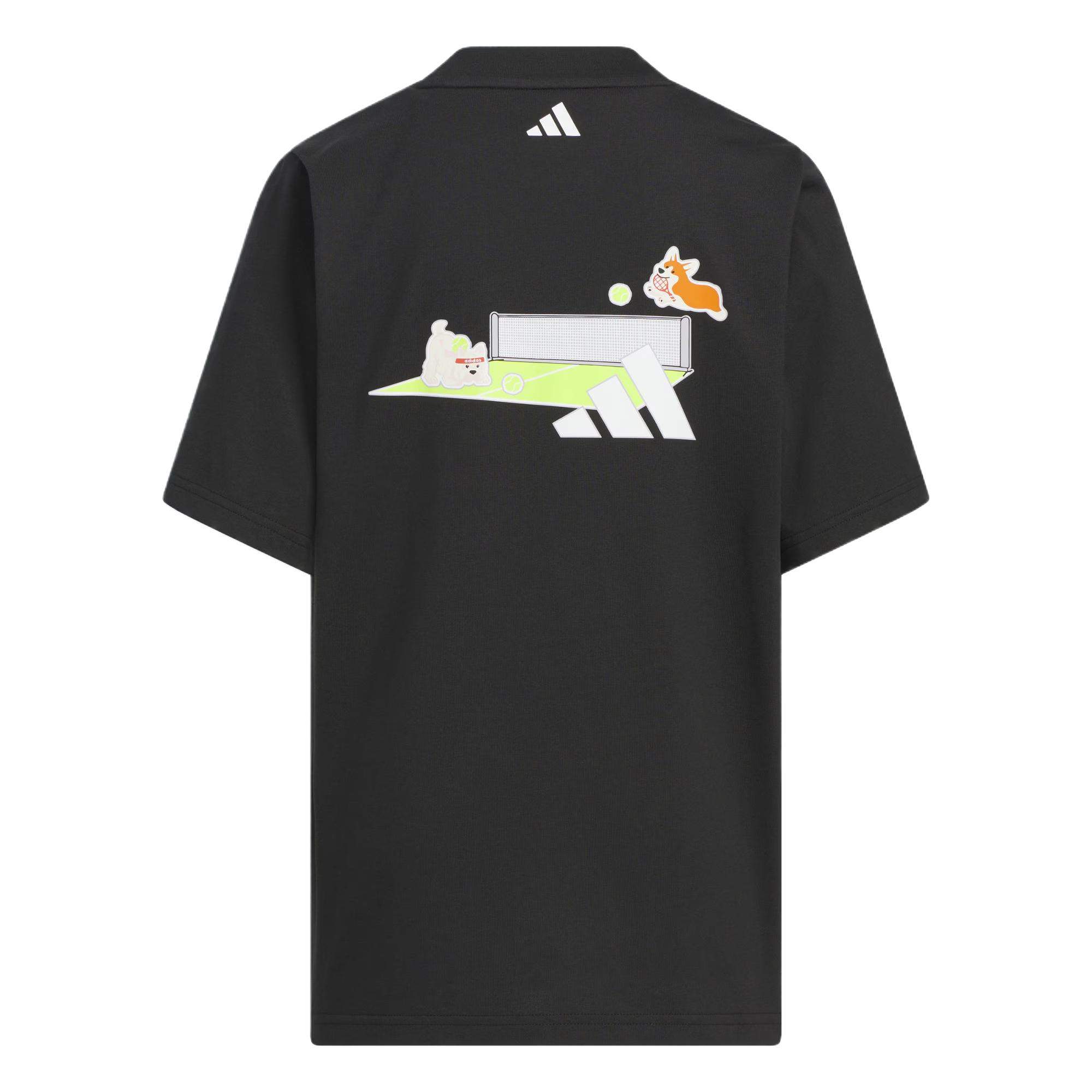 Детский костюм adidas SHORT SLEEVE TEE SET (черный) — фото 4