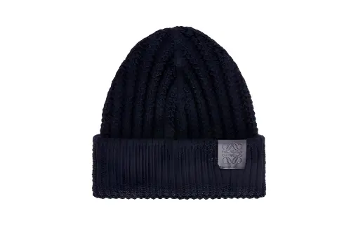 LOEWE Wool Beanies Women's Blue