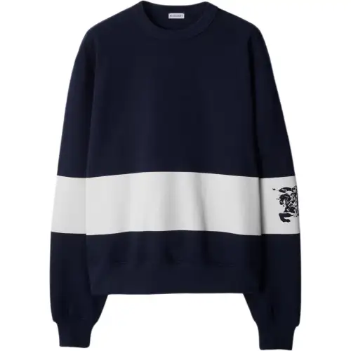 Burberry Ekd Stripe Cotton Jumper
