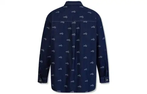 Levis Shirts Men's Blue Moderate Denim