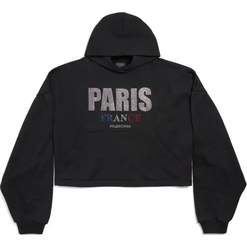 Balenciaga Logo Embellished Hoodie