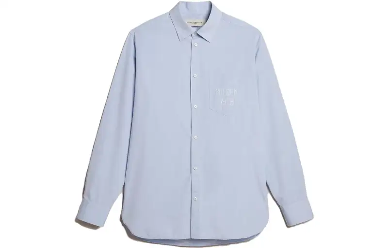 Golden Goose Logo-embroidered Cotton Shirt