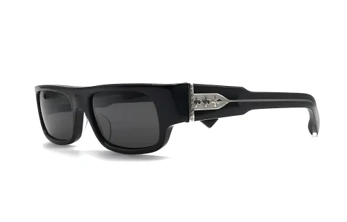 Chrome Hearts Rectangular Sunglasses Unisex Black