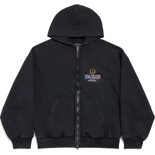 Balenciaga FW24 Sweatshirt Regular Fit Unisex Black