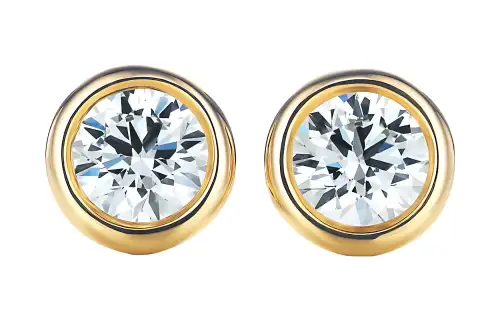 TIFFANY & CO. Elsa Peretti® 18K Gold Stud Earrings Women's Gold