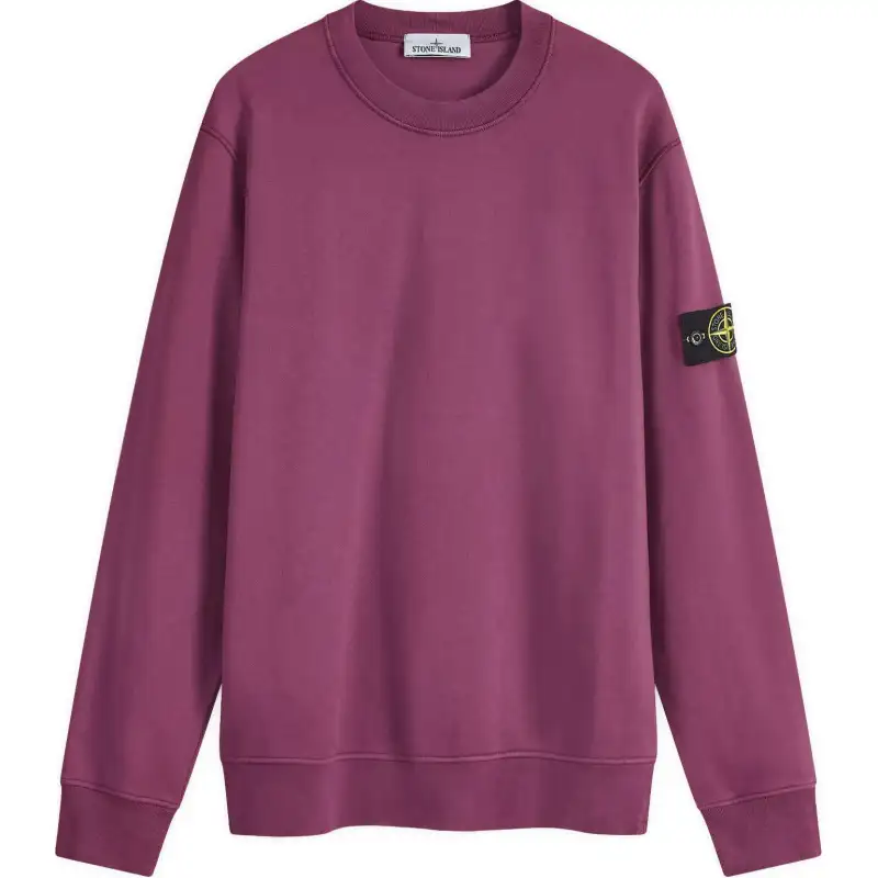STONE ISLAND Logo Patch Crewneck Sweatshirt