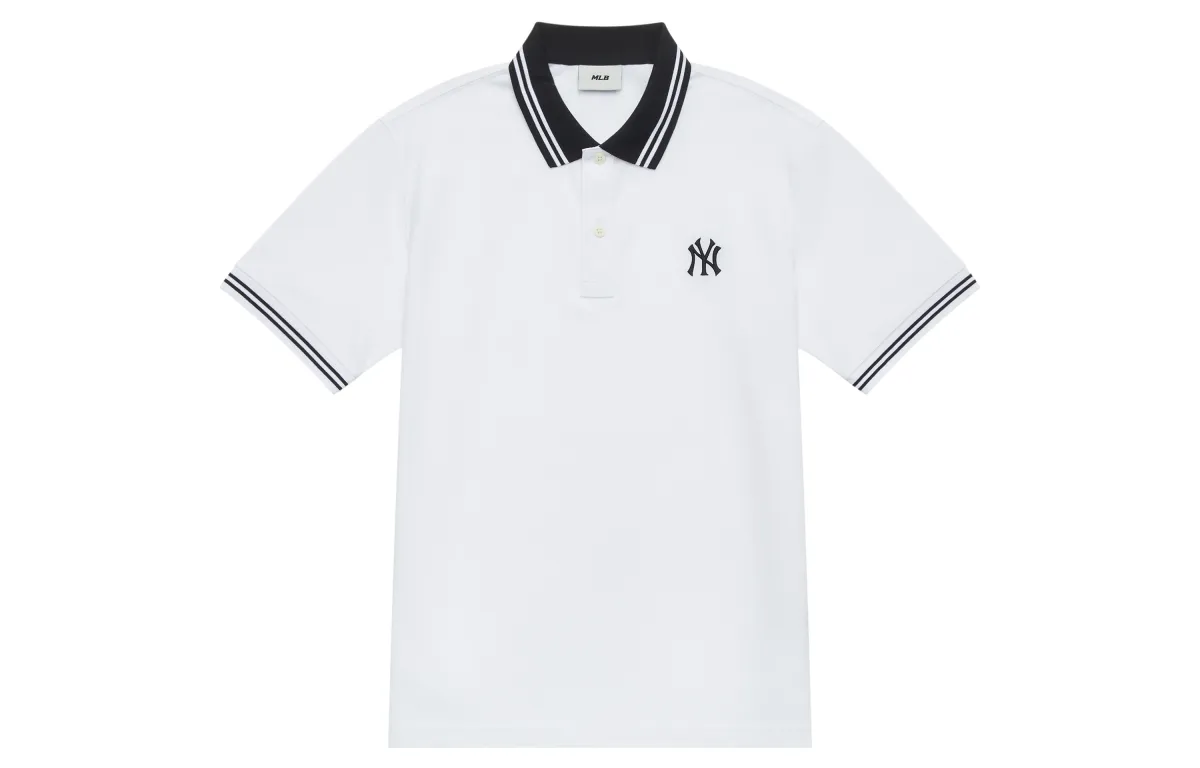 MLB New York Yankees MLB Basic Logo SS24 Polo Shirt Unisex Ivory