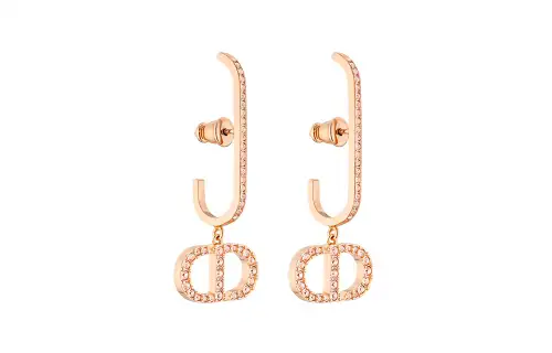 DIOR 30 Montaigne Earrings Women's Rose Gold