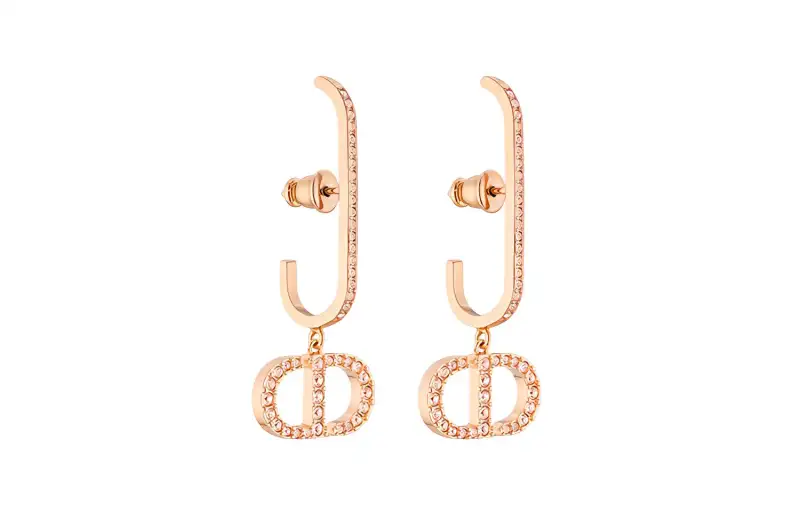 DIOR 30 Montaigne Earrings Women's Rose Gold
