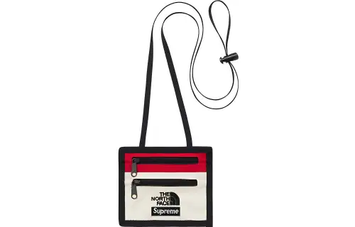 Supreme X The North Face/THE NORTH FACE FW18Supreme FW18 Canvas Coin Purse Regular Unisex White