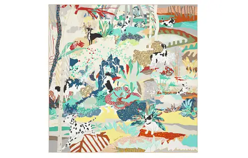 HERMES En Liberte Scarves Unisex Multicolor