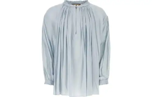 GUCCI Roundneck Pleated Long Sleeve Shirt