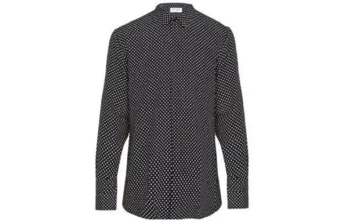 Saint Laurent polka-dot print silk shirt