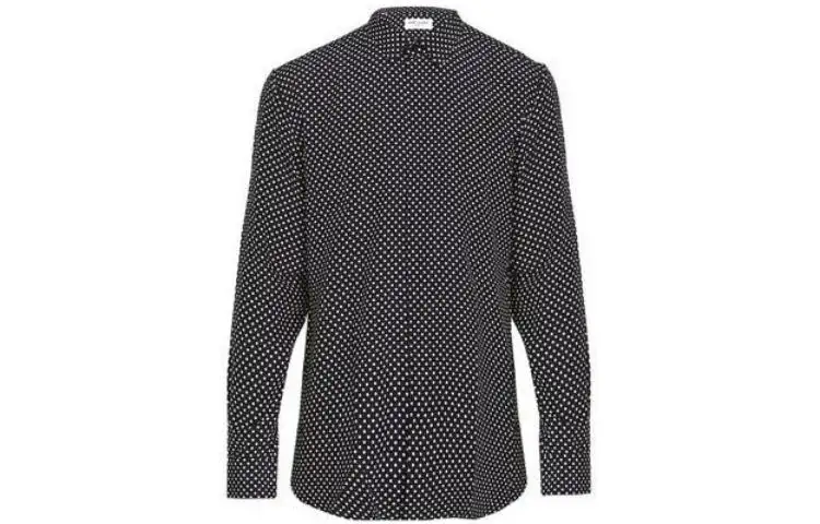 Saint Laurent polka-dot print silk shirt