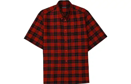 Balenciaga Shirts Men's Red Lapel Moderate Other
