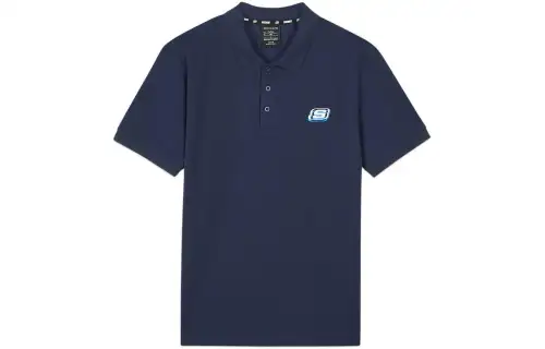 Skechers Polo Shirt Men's Marine Blue