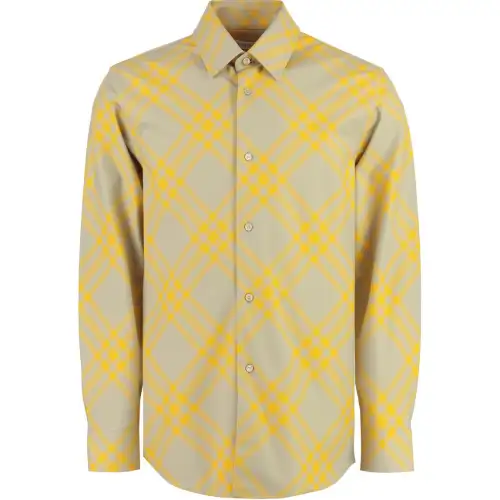 【Previous Season】check-plaid cotton shirt