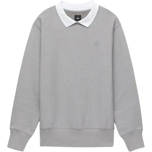 Vans Sweatshirts Unisex Gray Lapel Moderate Regular