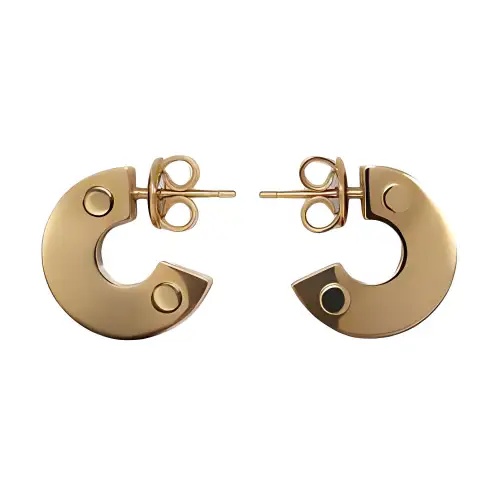 Bottega Veneta Silver Earrings Women's Multicolor