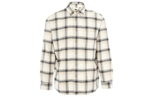 UNIQLO Shirts Men's Light Beige Pointed Collar Moderate Shirt
