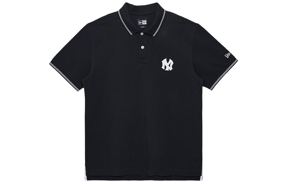 Футболка-поло New Era MLB New York Yankees (бело-синяя)