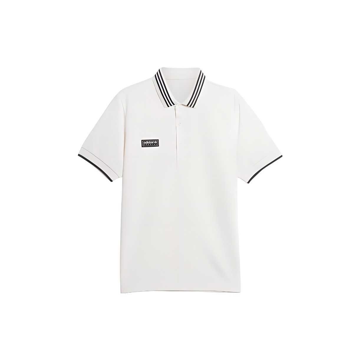 Adidas originals adidas originals x SPEZIAL joint model Spezial SS24 2024 spring series soft and comfortable casual sports striped short-sleeved Polo shirt men's white