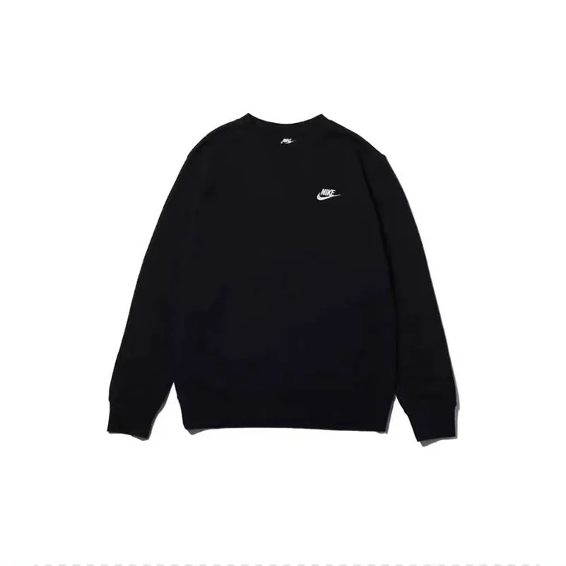 Nike Sweatshirts Men's Black Crew Neck Moderate Regular