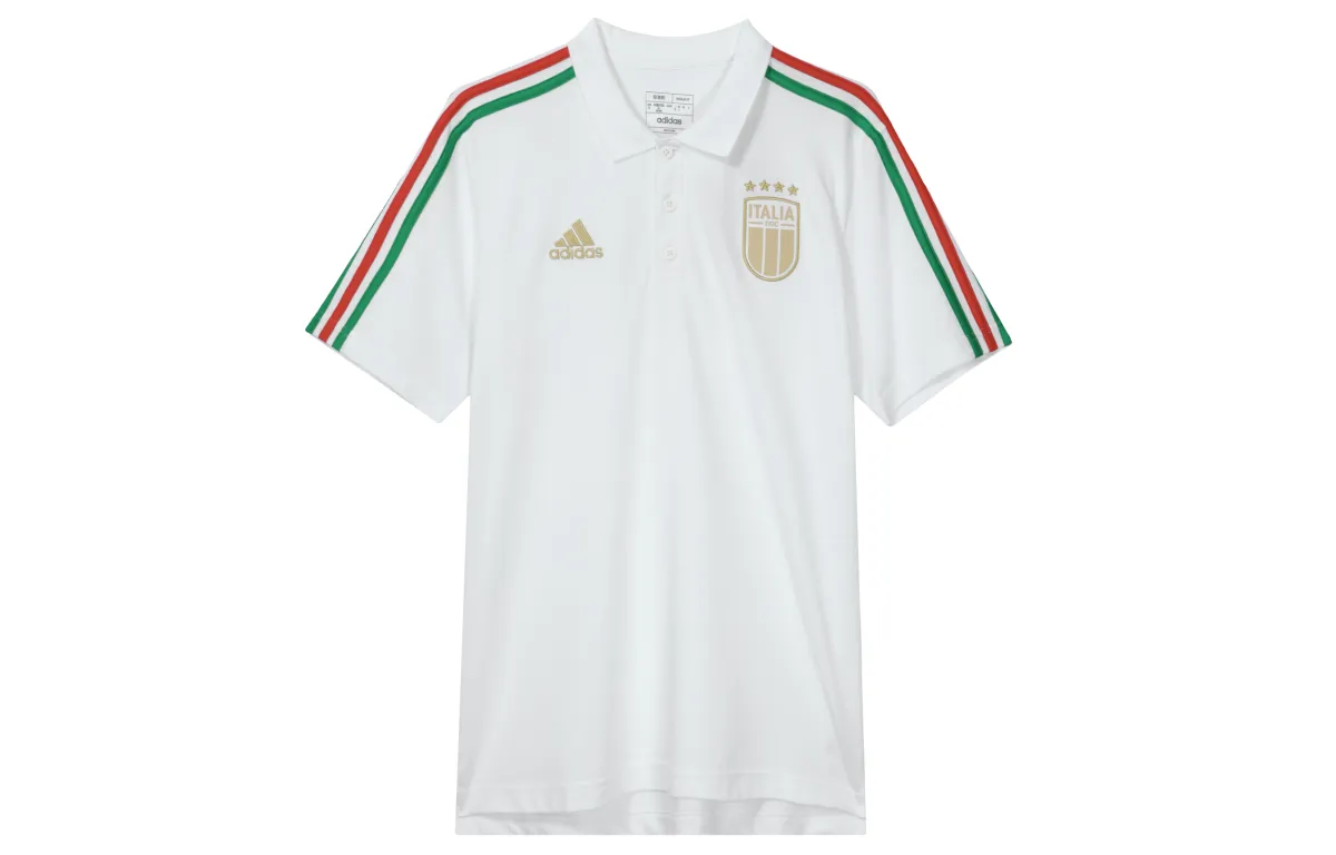 Adidas Polo Shirts Men's White Polo Collar Moderate Other