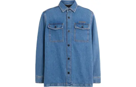 COACH Shirts Men's Indigo Lapel Moderate Other
