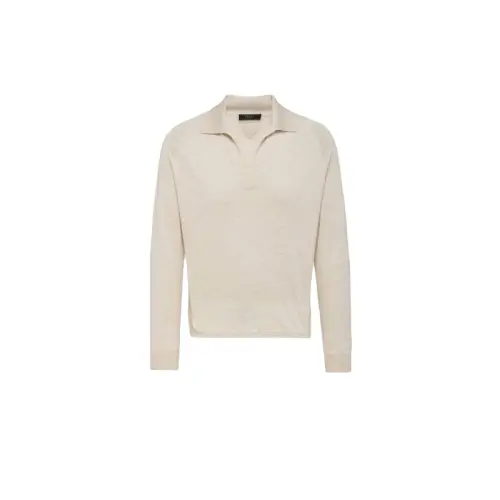 PRADA Short-sleeve Wool Polo Shirt
