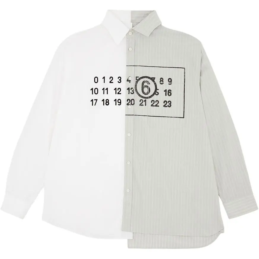 MM6 Maison Margiela Asymmetric Poplin Shirt