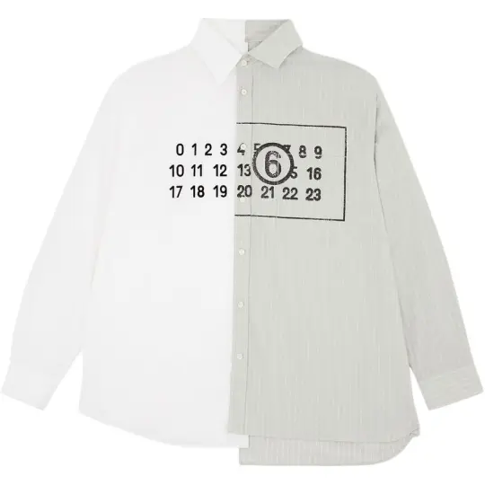 MM6 Maison Margiela Asymmetric Poplin Shirt