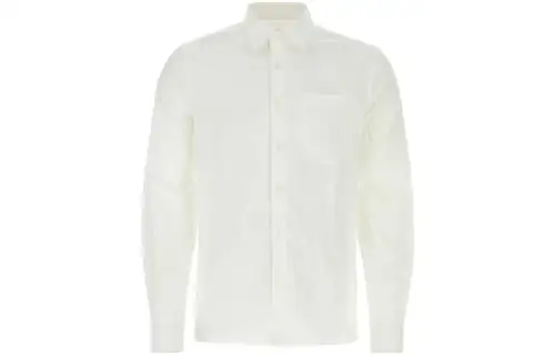 PRADA Logo Embroidered Buttoned Shirt