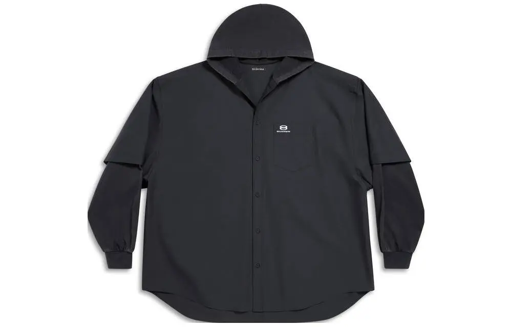 Balenciaga Shirt Loose Fit Men's Black