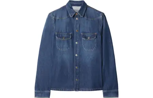 OFF WHITE Long Sleeve Denim Shirt